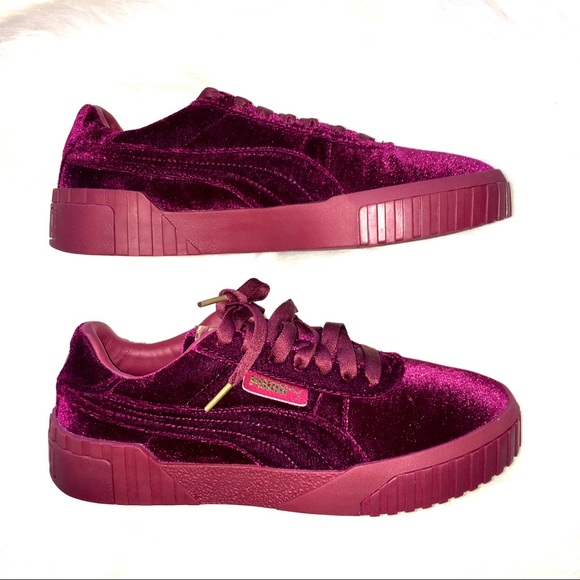 Puma Luxury Wine Velvet Creeper NEW Sneaker Shoes - Picture 4 of 9